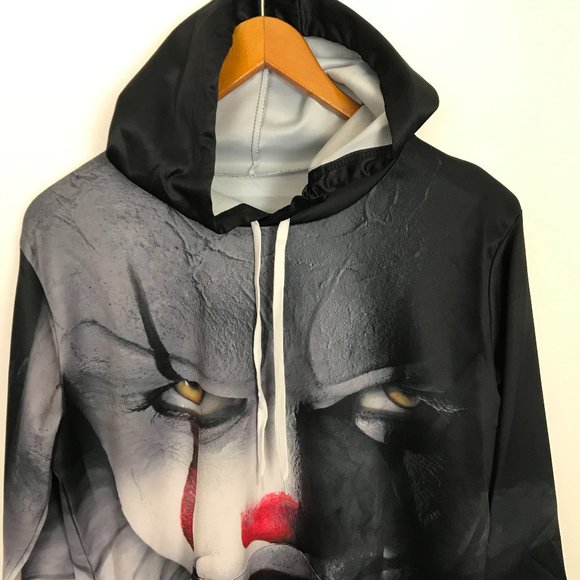 No Brand Other - Pennywise Clown Unisex Graphic Hooded 3D Pullover